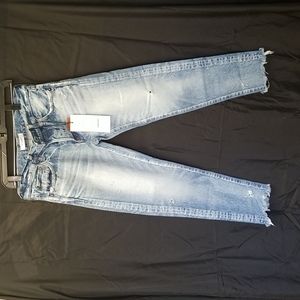 Moussy Vintage Jeans MV Keller Lt Blue, size 27, distressed, New With Tags